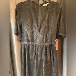 Black, Size large lace dress.